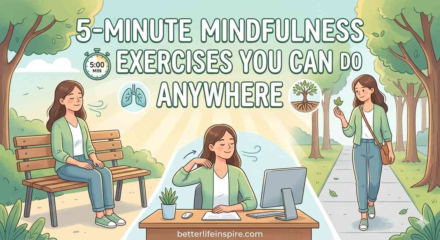 5 Minute Mindfulness Exercises