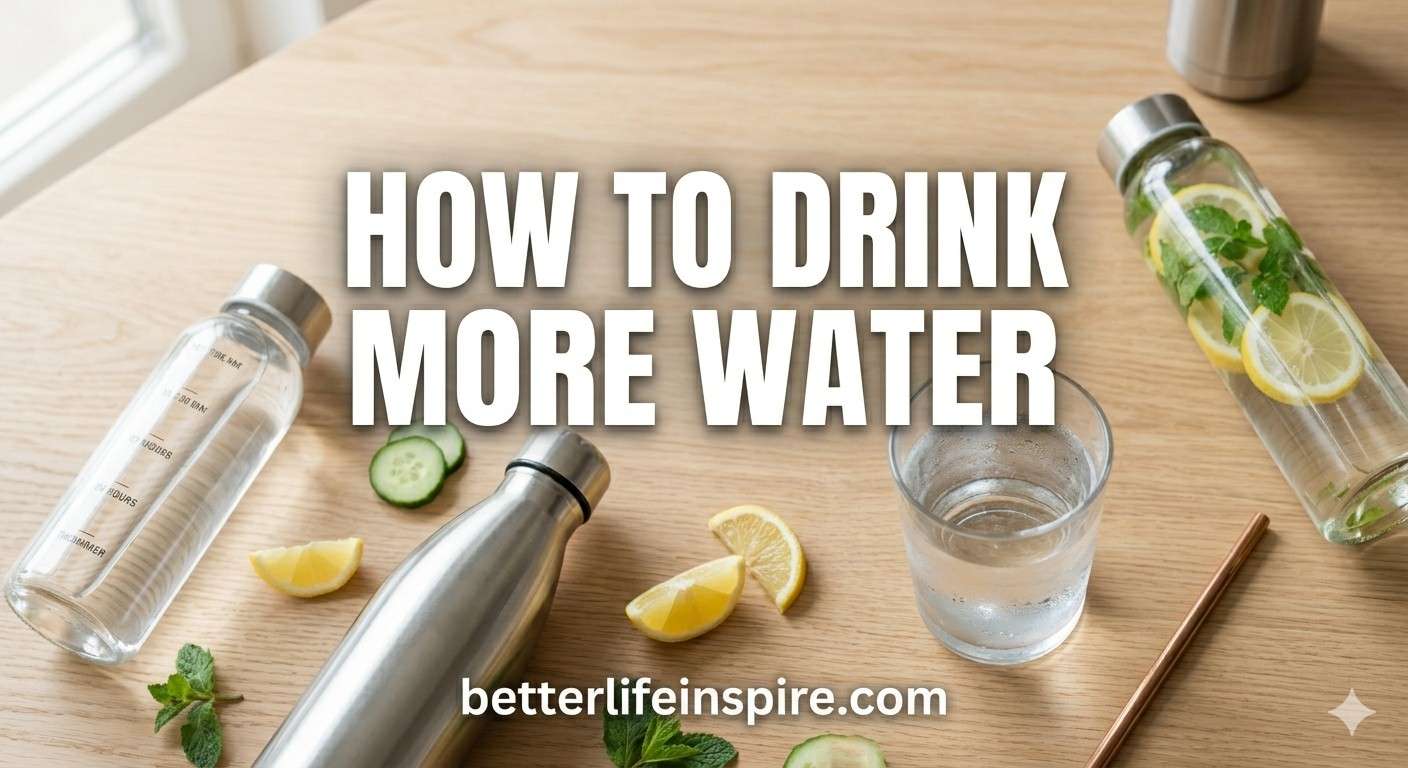 How To Drink More Water